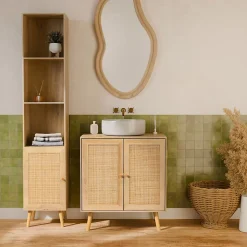 Colonne de rangement pour salle de bain. Bohème. L 35 x P 25 x H 167cm