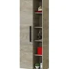Colonne de Salle de Bain - ARKITMOBEL - Athena 1A1G - 51 x 25 x 135 cm - Marron - Montage facile