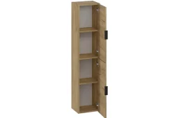 Colonne de salle de bain LYO 2 portes 140x30x27 cm chêne T-BATH