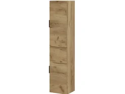 Colonne de salle de bain LYO 2 portes 140x30x27 cm chêne T-BATH