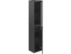 Colonne de salle de bain NELI 2 portes 140x30x27 cm gris anthracite T-BATH