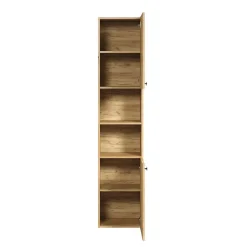 Colonne de salle de bain rainurée 2 portes, 2 niches H186 cm - PUREBLISS