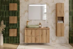 Colonne de salle de bain suspendue 30 x 140 cm NOVA chêne Coast Evoke