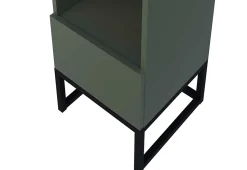 Colonne de salle de bain SPA 1 porte 1 tiroir 180x35x35 cm vert T-BATH