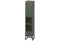 Colonne de salle de bain SPA 1 porte 1 tiroir 180x35x35 cm vert T-BATH