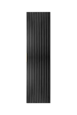 Colonne de salle de bain, Noir, 35 x 136 x 27 cm, poignée dorée