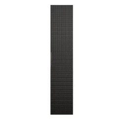Colonne de salle de bain VELNIA 1 porte H170 cm Coloris chene clair et noir Meuble suspendu