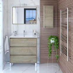 Colonne de salle de bain Devin 1 porte, couleur Nordik