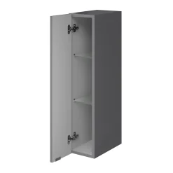Colonne de salle de bains suspendue faible largeur gris brillant l.20 x H.90 x P.36 cm, GoodHome Imandra