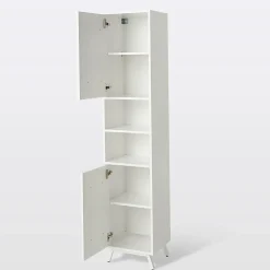 Colonne de salle de bains GoodHome Ladoga blanc L. 40 x H. 190 x P. 36 cm