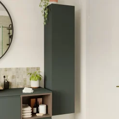Colonne de salle de bains l.35 x H.150 x P.30 cm vert forêt Kentia