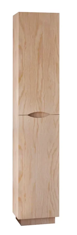 Colonne de salle de bains simple à poser H.180 x P. 30 x l.35 cm, décor bois, Palermo