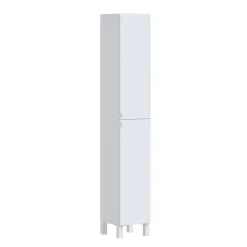 Colonne de salle de bains l.30 x H.176 x P.32 cm 2 portes blanc mat, Otto