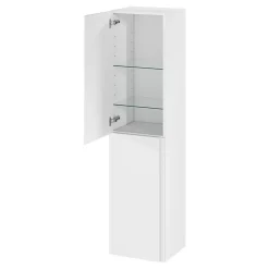 Colonne de salle de bains blanc mat 2 portes l.40 x H.160 x P.36 cm Levanna