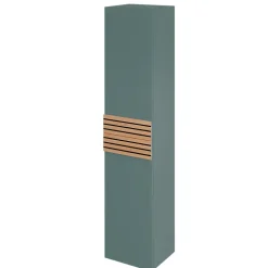 Colonne de salle de bains à suspendre 2 portes ouverture gauche l.35 x H.160 x P.31,2 cm vert toundra, Decotec Archi