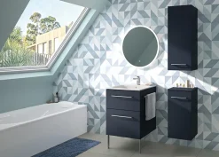 Colonne de salle de bains H.65 cm bleu Selva Geberit