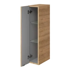 Colonne de salle de bains suspendue faible largeur effet chêne l.20 x H.90 x P.36 cm, GoodHome Imandra