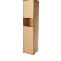 Colonne de salle de bains GoodHome Avela placage chêne L.40 x H.170 cm x P.36