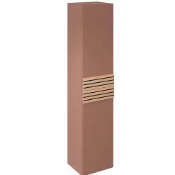 Colonne de salle de bains à suspendre ouverture droite Archi terracotta mat H. 160 x L. 35 cm