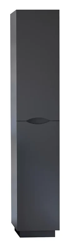 Colonne de salle de bains simple à poser H.180 x P. 30 x l.35 cm, anthracite, Palermo