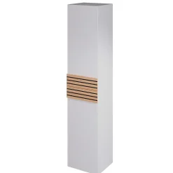 Colonne de salle de bains à suspendre ouverture gauche Archi blanc mat H. 160 x L. 35 cm