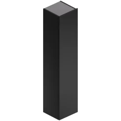 Colonne de salle de bains à suspendre Alba en mélaminé noir mat L. 35 x l. 32 x H. 160 cm