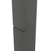 Colonne de salle de bains gris anthracite Vague 40 cm