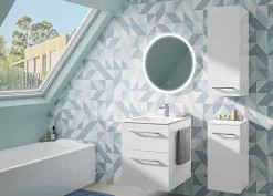 Colonne de salle de bains H.85 cm blanc Selva Geberit