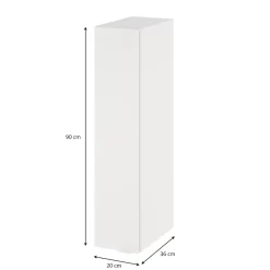 Colonne de salle de bains suspendue faible largeur blanc mat l.20 x H.90 x P.36 cm, GoodHome Imandra