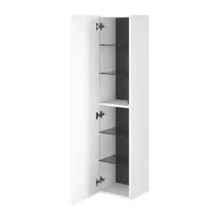 Colonne de salle de bains l.35 x H.150 x P.30 cm blanc mat Kentia