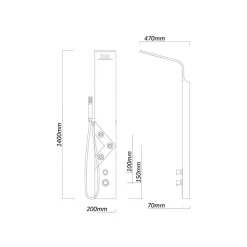 Colonne d'hydromassage A216-2 - Distribain