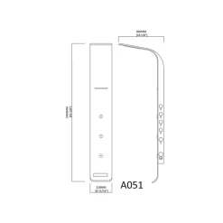 Colonne d'hydromassage A051 - Distribain