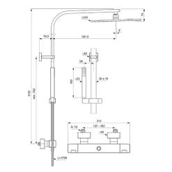 Colonne douche thermostatique IDEAL STANDARD Ceratherm C100 + Nettoyant BRIOCHIN Ecocert