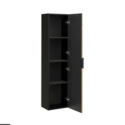 Colonne haute - 35 x 140 cm - 1 porte - Chêne Wotan - WOTANIA