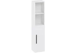 Colonne meuble de salle de bains Lisa l.30 x H.140 x P.27 cm, blanc mat