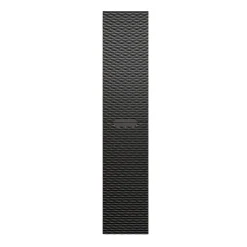 Colonne murale salle de bain 2 portes Elora Noir et bois