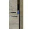 Colonne salle de bain Suspendue avec 2 Portes coloris Alaska chêne à nœuds - Hauteur 150 x Longueur 30 x Profondeur 25 cm