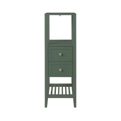 Colonne salle de bains à poser l.40 x H.120 x P.36 cm vert, GoodHome Perma