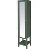 Colonne salle de bains à poser avec miroir vert mat l.40 x H.185 x P.36 cm, GoodHome Perma