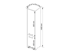 Colonne salle de bains AKORD FIN Chêne Sonoma 30 cm 2 portes façade Chêne Sonoma 5 étagères 30x30x140 cm