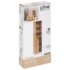 Colonne Tasso 1 porte effet bois naturel - Beige- 5five