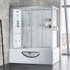 Combi Balneo douche Hammam CBH PUR WHITE Archipel 179x97 - GAUCHE