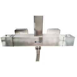 Combiné de douche et douchette SQUARE - Chromé
