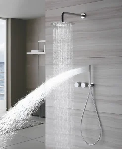 Composition de douche SC34 en laiton chromé collection Erymanthe
