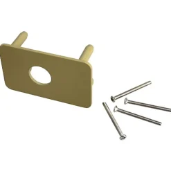 Contre-plaque 744V pour verrou V136 - ASSA ABLOY VACHETTE Jaune/Doré