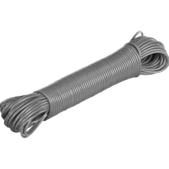 Corde à linge L. 20 m gris intérieur et extérieur 5Five