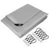 Couverture housse protection 4x6m 24m² en PVC imperméable + œillets 650g/m² gris