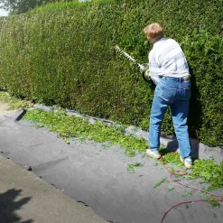 Couverture housse protection 4x6m 24m² en PVC imperméable + œillets 650g/m² gris