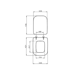 Couvre Wc Gris Pour Modèle Conca Ideal Standard