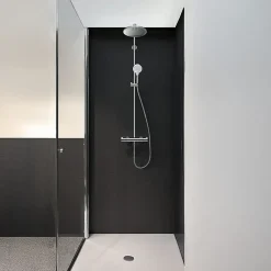 Crometta S 240 Colonne de douche 1 jet, avec Mitigeur thermostatique, Chrome